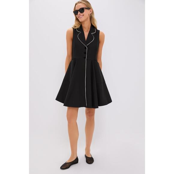 TUCKERNUCK Black Linen Ruby Dress Size XL NWT Retail $248 Tuckernuck - Picture 4 of 8